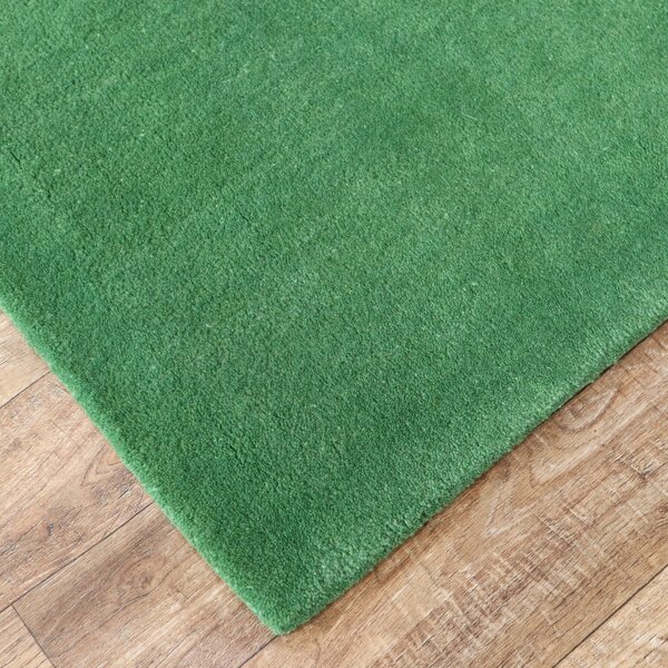 Asra, Ručně všívaný kusový koberec Asra wool sv. zelená, 60x110, zelená, ložnice