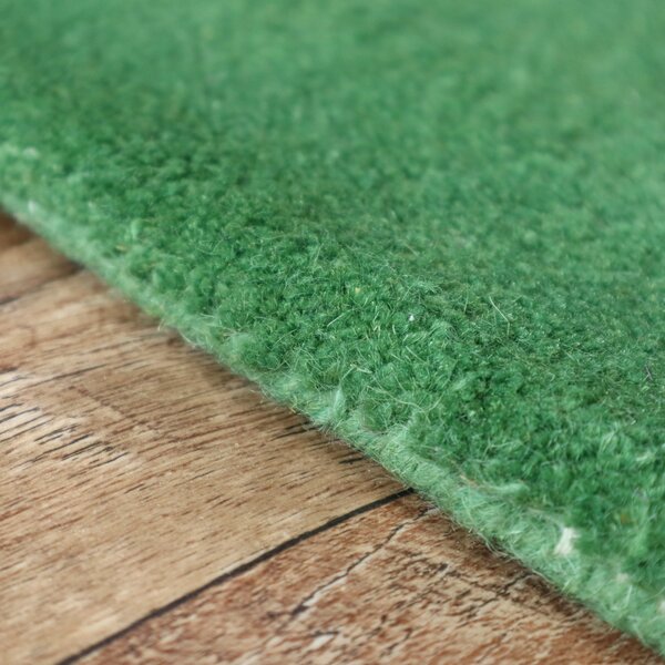 Asra, Ručně všívaný kusový koberec Asra wool sv. zelená, 60x110, zelená, ložnice