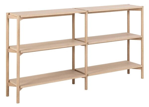 Knihovna v dekoru dubu v přírodní barvě 169x88x30 cm Braidwood – Actona
