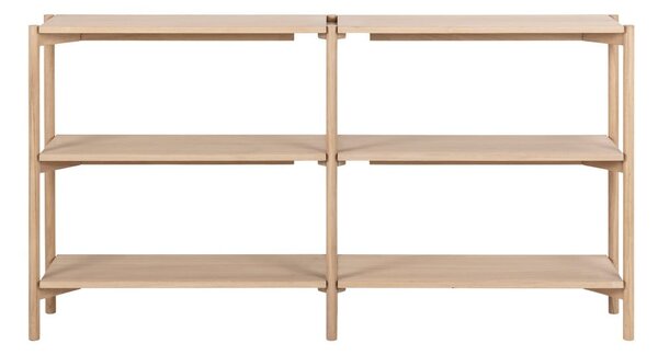 Knihovna v dekoru dubu v přírodní barvě 169x88x30 cm Braidwood – Actona