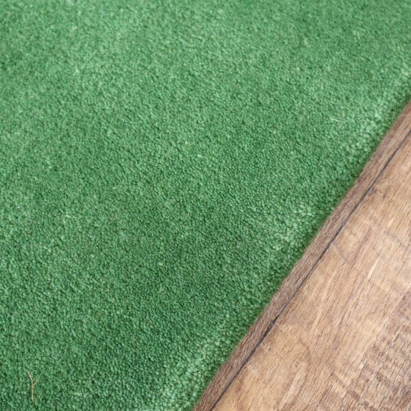 Asra, Ručně všívaný kusový koberec Asra wool sv. zelená, 60x110, zelená, ložnice