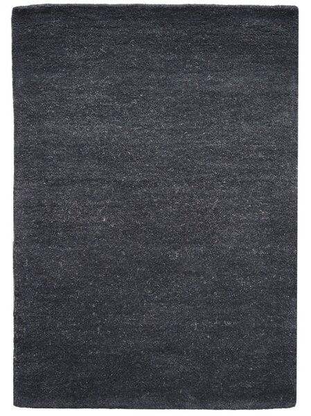 Asra, Ručně všívaný kusový koberec Asra wool černá, 60x110, černá, ložnice