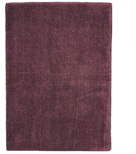 Asra, Ručně všívaný kusový koberec Asra wool tm. fialová, 60x110, fialová, ložnice