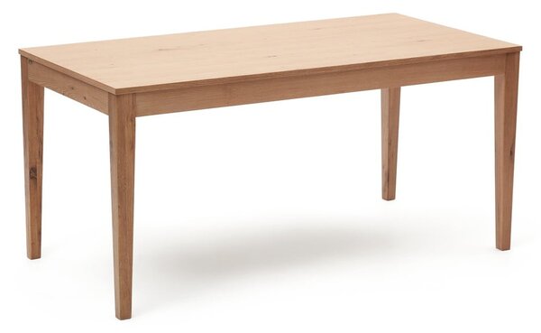Rozkládací jídelní stůl s deskou v dubovém dekoru v přírodní barvě 80x160 cm Yain – Kave Home