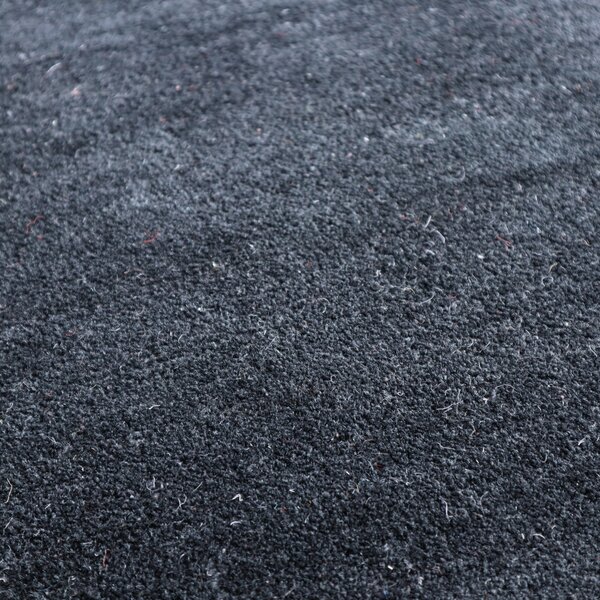 Asra, Ručně všívaný kusový koberec Asra wool černá, 60x110, černá, ložnice