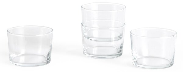 Sklenička Small Clear 220 ml – set 4 ks