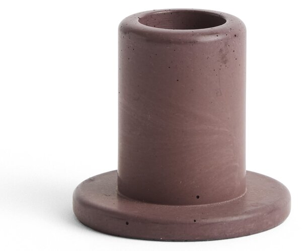 Svícen Tube Concrete Small Bordeaux