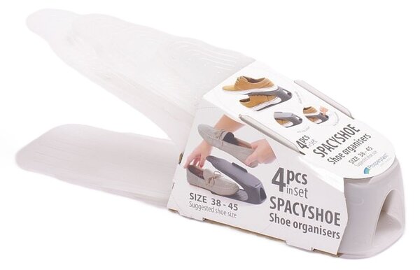 Prosperplast Sada 4 ks organizérů na boty SHOES vel. 38-45 transparentní