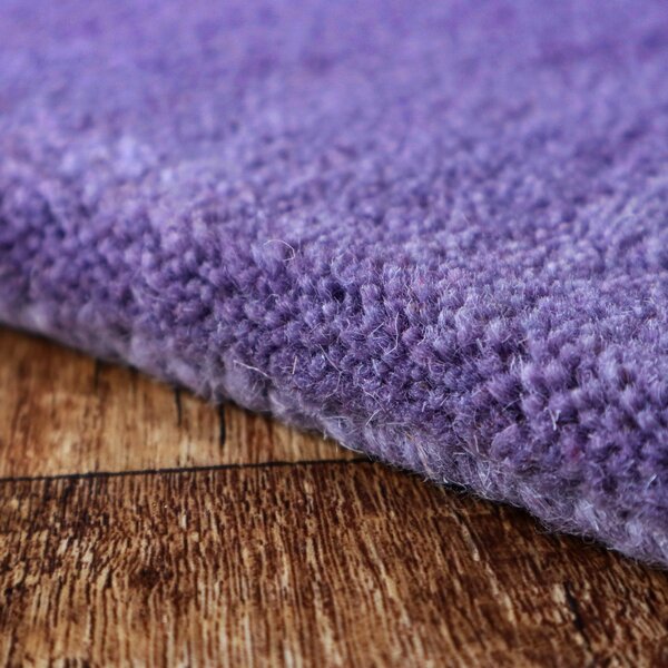 Asra, Ručně všívaný kusový koberec Asra wool fialová, 60x110, fialová, ložnice