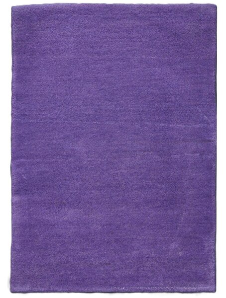 Asra, Ručně všívaný kusový koberec Asra wool fialová, 60x110, fialová, ložnice