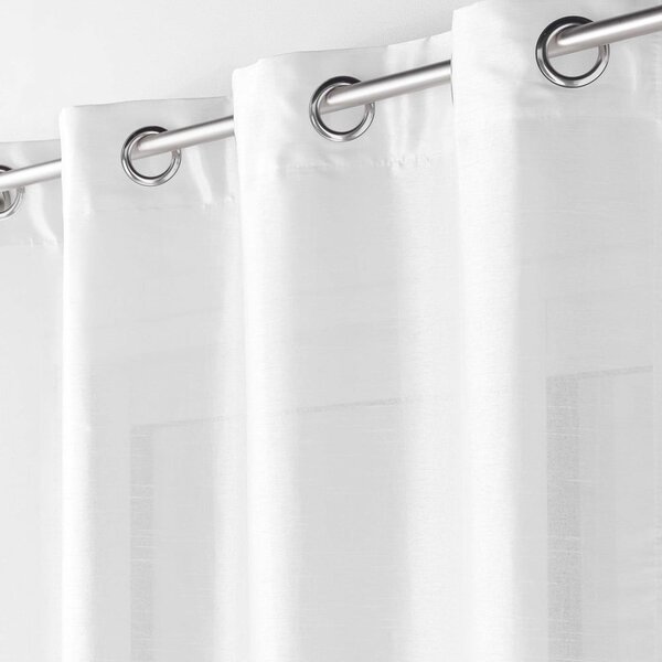 Bílý saténový závěs 140x240 cm Shana – douceur d'intérieur