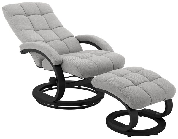 RELAXAČNÍ KŘESLO S TABURETEM, textil, béžová P & B - Online Only křesla & taburety, Online Only