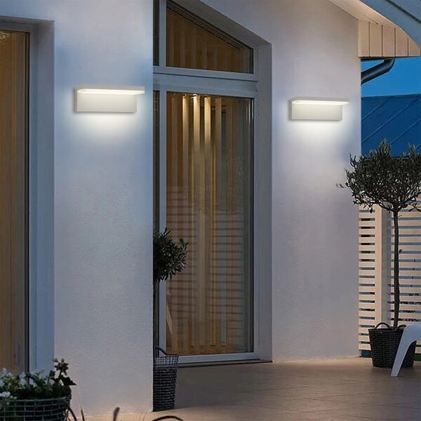 Brilagi - LED Venkovní nástěnné svítidlo TESSI LED/10W/230V bílá IP54