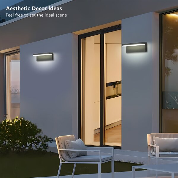 Brilagi - LED Venkovní nástěnné svítidlo TESSI LED/10W/230V antracit IP54