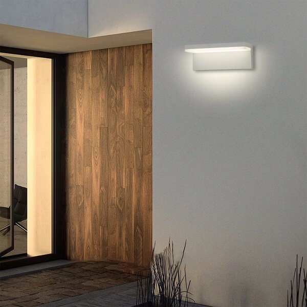 Brilagi - LED Venkovní nástěnné svítidlo TESSI LED/10W/230V bílá IP54