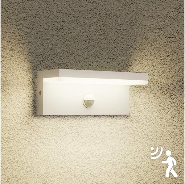Brilagi -LED Venkovní nástěnné svítidlo se senzorem TESSI LED/10W/230V bílá IP54