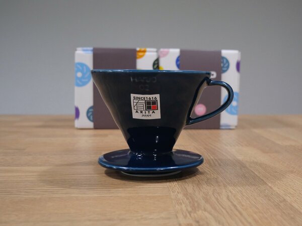 Hario dripper V60-02 keramický modrý