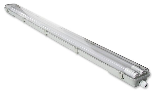 MASTER Svítidlo clear + 2x LED trubice - T8 - 120cm - 18W - neutrální bílá 4000K - SADA