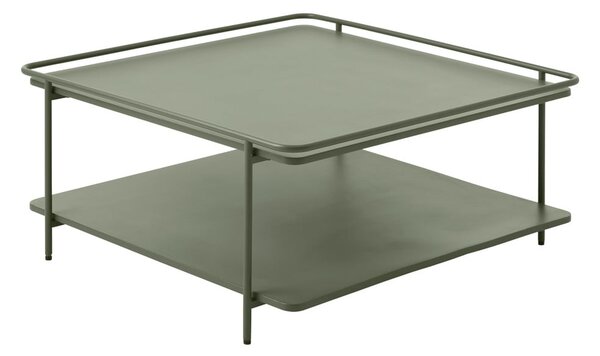 Zelený kovový konferenční stolek 75x75 cm Yuba – Unique Furniture