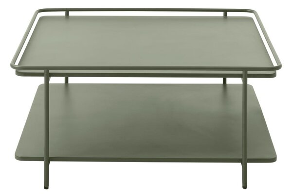 Zelený kovový konferenční stolek 75x75 cm Yuba – Unique Furniture