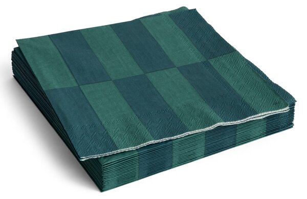 Papírové ubrousky Pattern Dinner Green/Dark Green – set 20 ks
