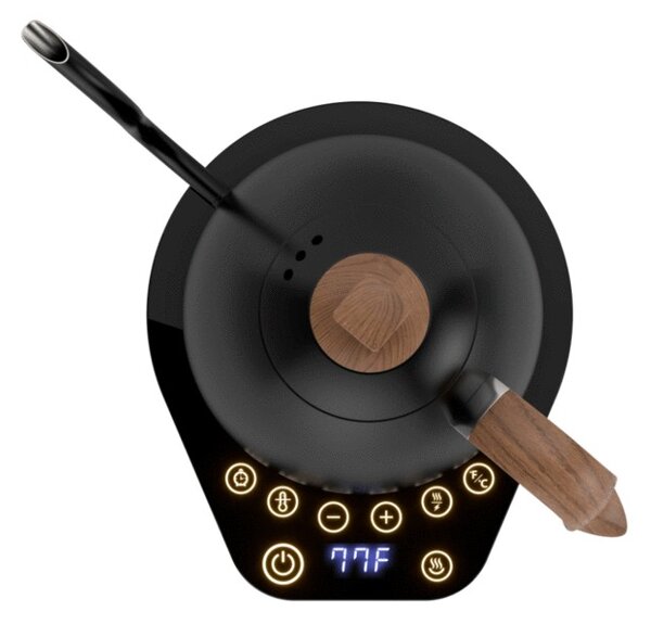 Brewista Artisan rychlovarná konvice matně černá/dřevo 1 l