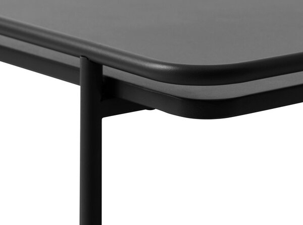 Černý kovový konferenční stolek 75x75 cm Yuba – Unique Furniture
