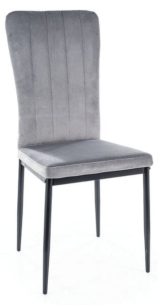 Jídelní židle Wigo Velvet, šedá