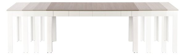 Halmar Rozkládací jídelní stůl SEWERYN 160(300)x90 dub sonoma/bílý