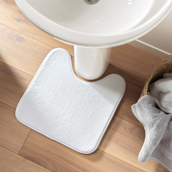 Bílá WC koupelnová předložka 45x45 cm Vitamine – douceur d'intérieur