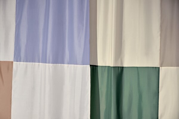 Sprchový závěs Check Green 180 × 200 cm