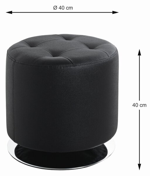TABURET, kov, textil, 40/40/40 cm Dieter Knoll - Taburety