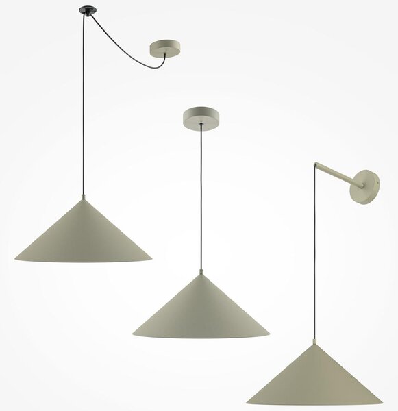 Maytoni Závěsné svítidlo BASIC, 1xE27, Ø 35 cm Barva: Šedo-zelená