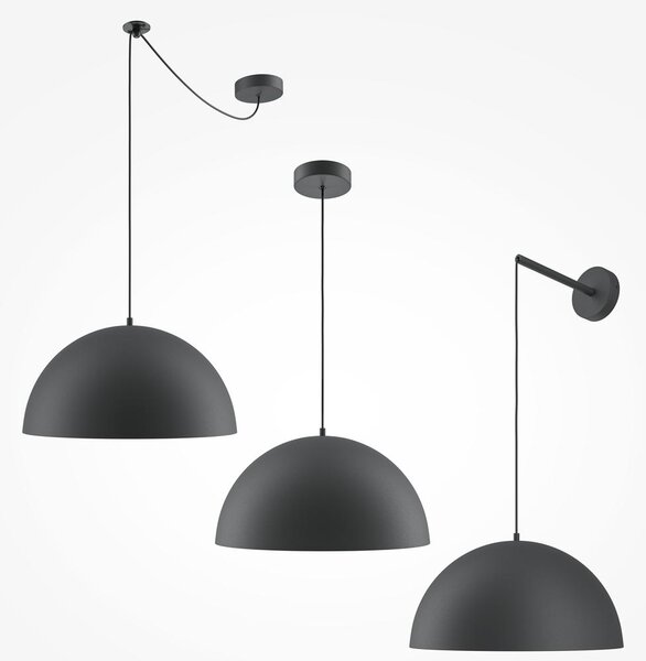 Maytoni Závěsné svítidlo BASIC, 1xE27, Ø 35 cm, d. 15,5 cm Barva: Šedá