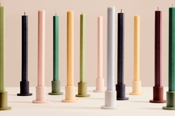 Svíčka Hexagon Candle Dark – set 4 ks