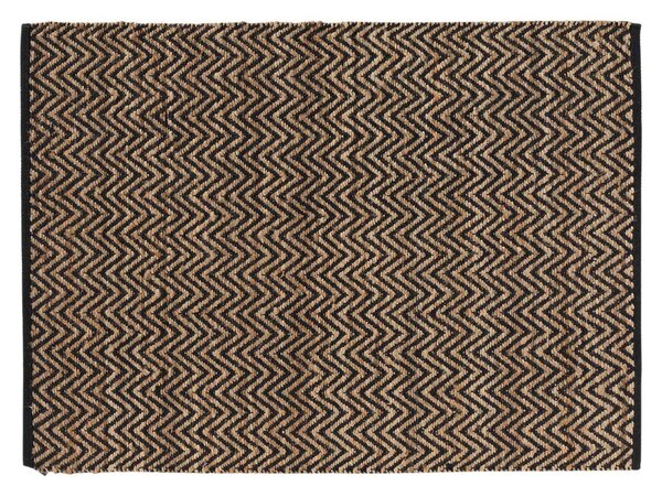 Koberec v černo-přírodní barvě 120x170 cm Zigzag – douceur d'intérieur