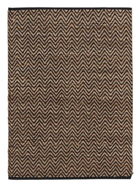 Koberec v černo-přírodní barvě 120x170 cm Zigzag – douceur d'intérieur