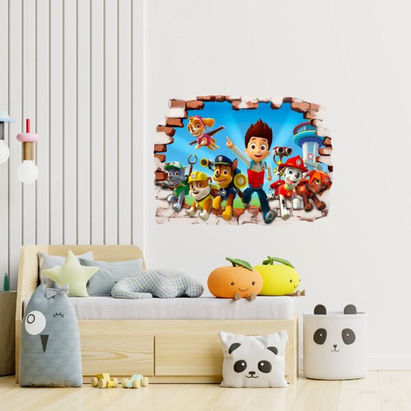 Samolepka na zeď "PAW patrol 4" Velikost: 70x50cm