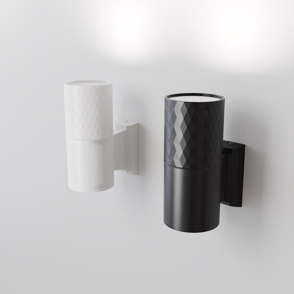 Maytoni Venkovní nástěnné svítidlo BOWERY, 1xGU10, v. 14,5 cm, IP54 Barva: Bílá