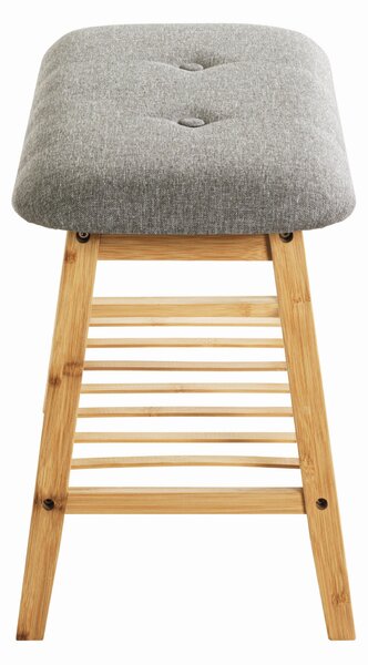 LAVICE S BOTNÍKEM, šedá, přírodní barvy, 60/44/30 cm Xora - Regály na boty