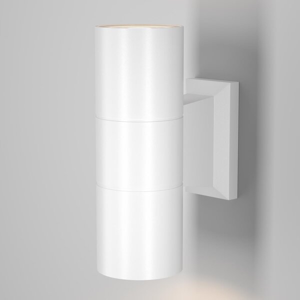 Maytoni Venkovní nástěnné svítidlo BOWERY, 2xGU10, v. 18 cm, IP54 Barva: Bílá