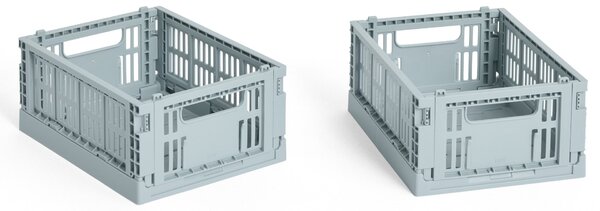Skládací přepravka Colour Crate Mini Dusty Blue – set 2 ks