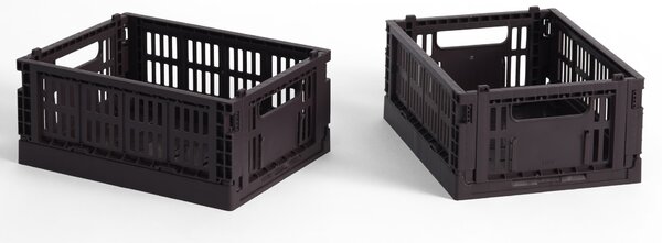 Skládací přepravka Colour Crate Mini Bordeaux – set 2 ks