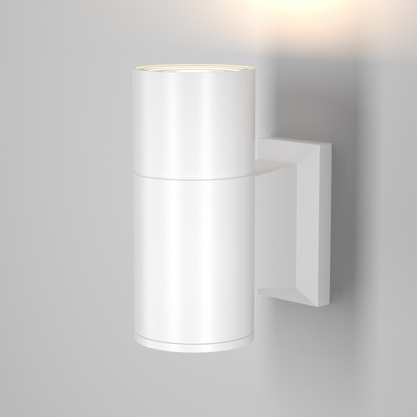 Maytoni Venkovní nástěnné svítidlo BOWERY, 1xGU10, v. 14,4 cm, IP54 Barva: Bílá