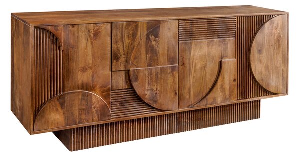 Komoda ART DECO II SMOKE BROWN 170 CM masiv mango Nábytek | Úložné prostory | Komody | Nízké