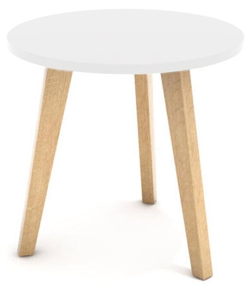 VASAGLE konferenční stůl G617 skandinávský 40 cm v bílé barvě