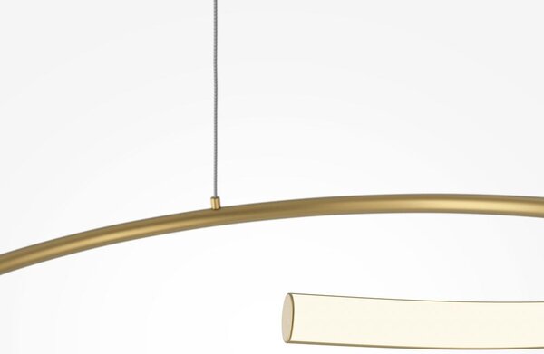 Maytoni Závěsné LED svítidlo CURVE, 31W, Ø 60 cm, CRI80 Barva: Zlatá