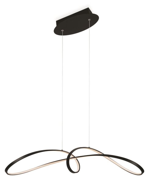 Maytoni Závěsné LED svítidlo CURVE, 42W, d. 92 cm, CRI85 Barva: Zlatá
