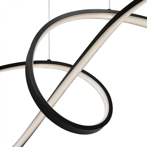Maytoni Závěsné LED svítidlo CURVE, 42W, d. 92 cm, CRI85 Barva: Zlatá