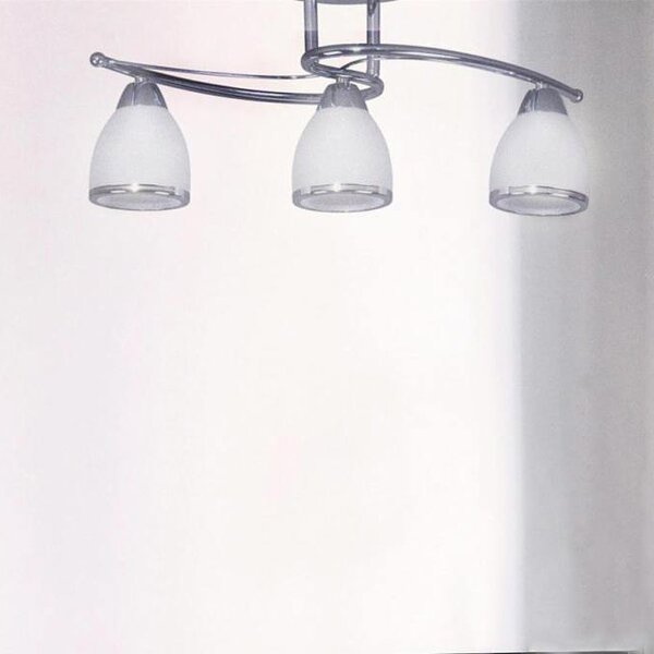 Kaja Samira stropní světlo 3x40 W bílá-chrom K-JSL-8090/3CHR